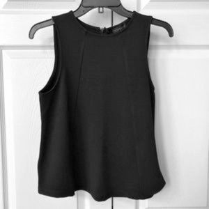 Topshop Black Trapeze Sleeveless Knit Top